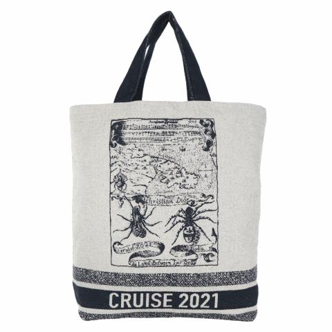 Sell Christian Dior Cruise 2021 Canvas Tote Bag Black